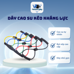 Dây Kháng Lực Yoga Hình Số 8 Hỗ Trợ Tập Tay Vai Linh Hoạt