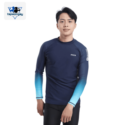 Áo bơi nam chống nắng dài tay bảo vệ da mùa hè