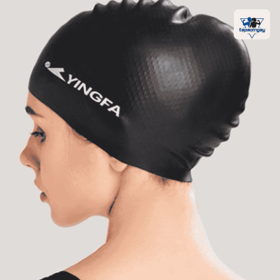 Mũ bơi silicone cho tóc dài giúp giữ tóc gọn gàng khi bơi